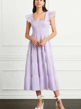 Hill House Lavender Stripe Ellie Nap Dress XXS Like New